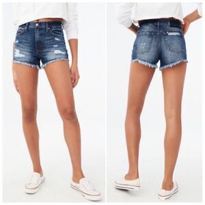 Aeropostale Cheeky Distressed High Rise Denim Jean Shorts Sz 00